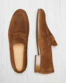 Penny Loafer Flex Antoine - Gamuza tabaco - Suela de caucho - Hombre