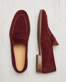 Penny Loafer Flex Antoine - Ante burdeos - Suela de caucho - Hombre