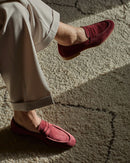 Penny Loafer Flex Antoine - Ante burdeos - Suela de caucho - Hombre