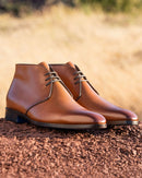 Chukka Gabin - Cuir Fauve - Semelle Cuir - Homme