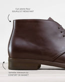 Gabin Chukka - Piel chocolate - Suela de caucho - Hombre