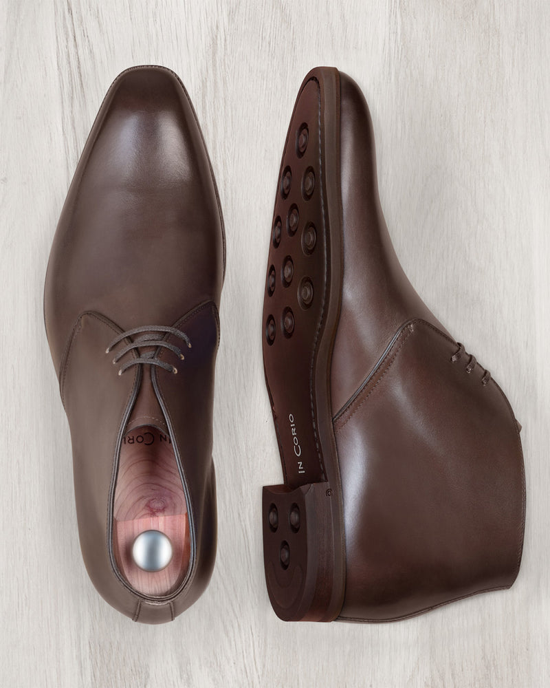 Gabin Chukka - Piel chocolate - Suela de caucho - Hombre