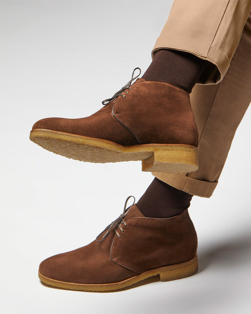 Chukka Gabin - Daim Chocolat - Semelle Crêpe - Homme