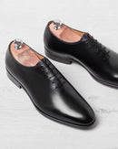 Richelieu - One Cut Thomas - Cuir Noir - Semelle Cuir - Homme