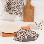 Duo d'Éponges Plates Léopard