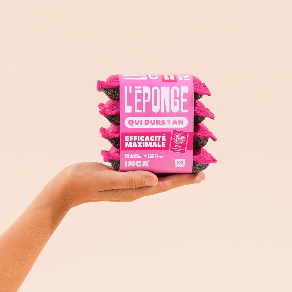Éponges Lavables 4 Roses