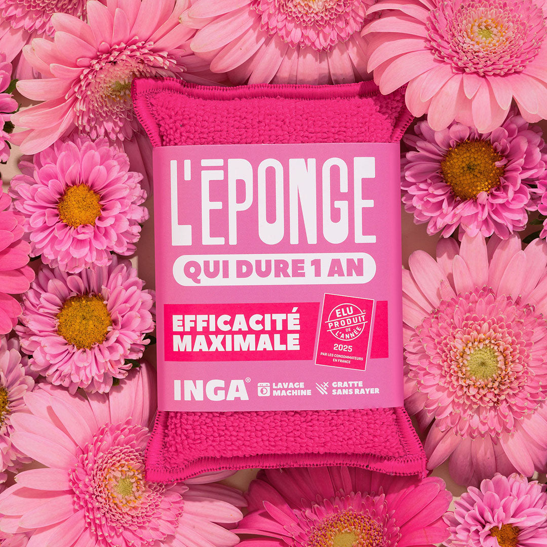 Éponges Lavables 4 Roses