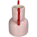 Vase avec anses ondulées rouges Inside décoration 