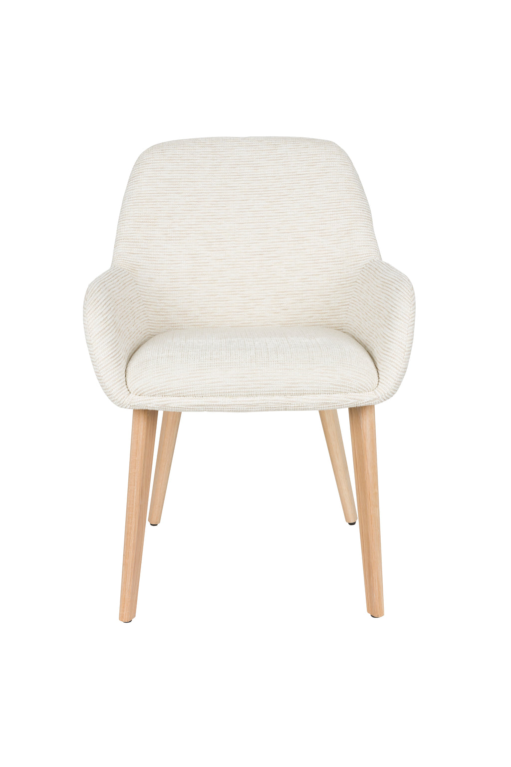 Loua - Dining Chair - Polyester - Off-White/Off-White