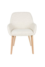 Loua - Dining Chair - Polyester - Off-White/Off-White