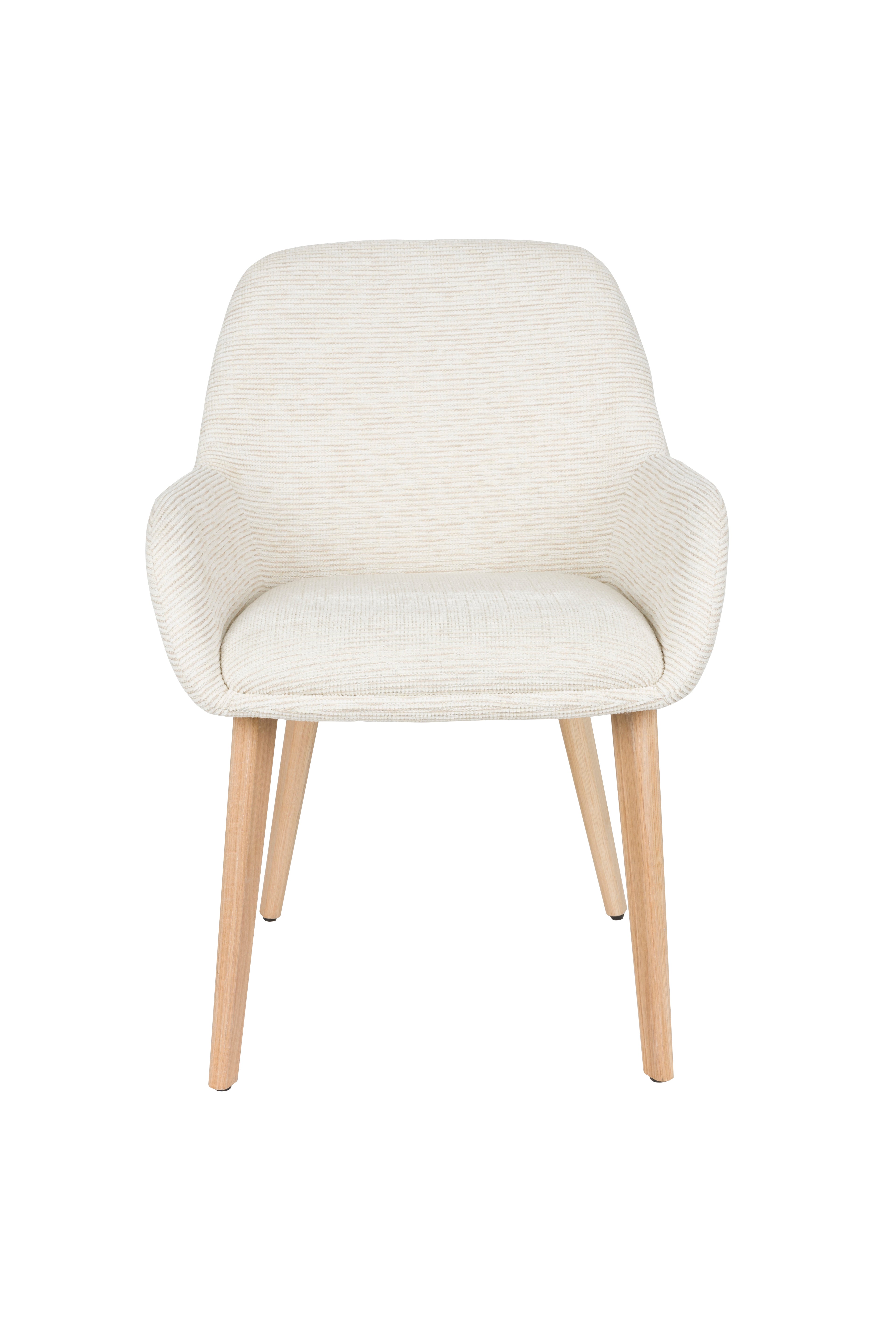 Loua - Dining Chair - Polyester - Off-White/Off-White
