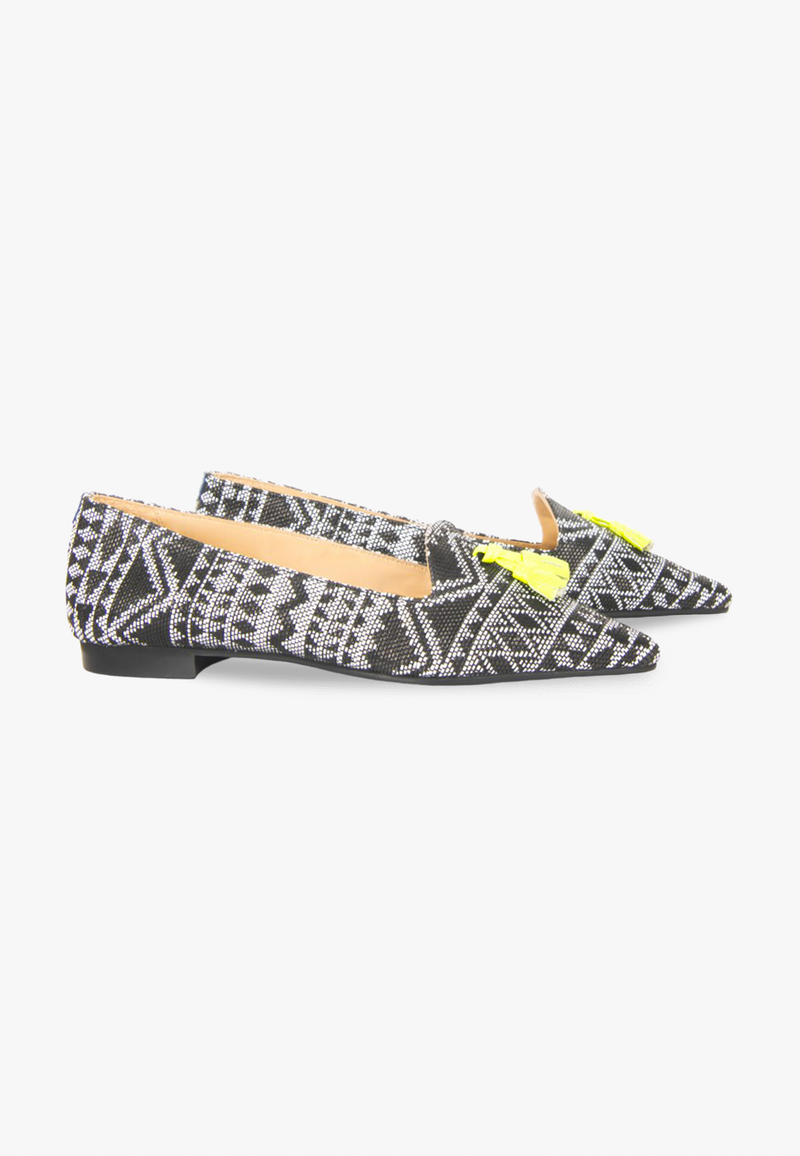 Slippers Isidore Tassel Yellow - Noir - Femme