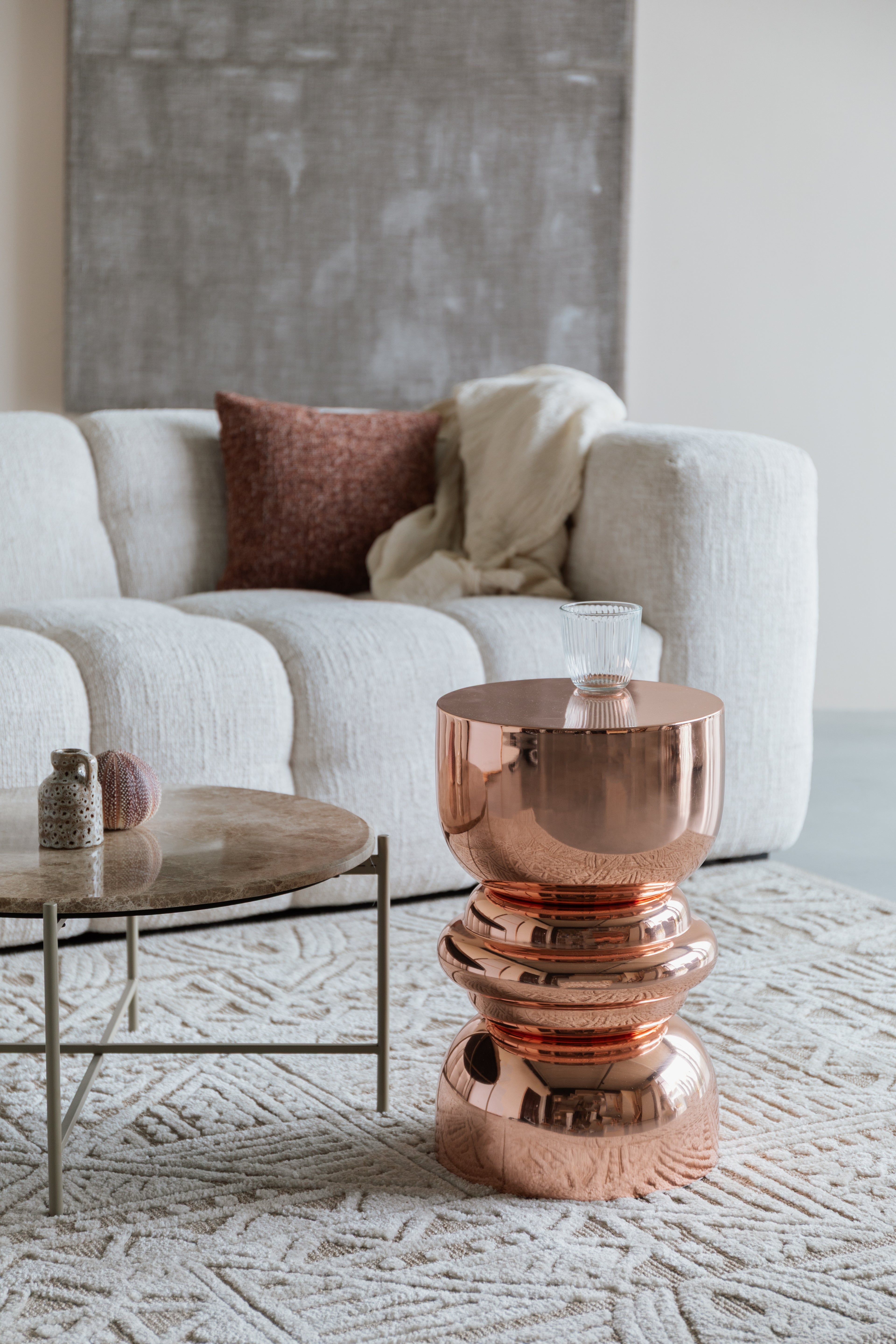 Kinga - Side Table - Iron - Copper/Bronze