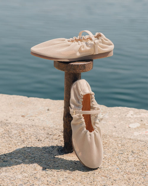 Leonora Taupe Malla Mules