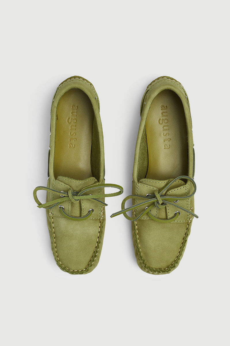 Chaussures Bateau Ivy - Nubuck Vert