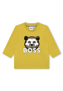 T-Shirt Manches Longues - Vert Anisett - Bebe Garcon - Boss