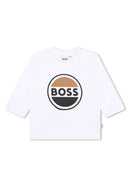 T-Shirt Manches Longues - Blanc - Bebe Garcon - Boss