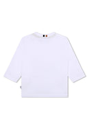 T-Shirt Manches Longues - Blanc - Bebe Garcon - Boss