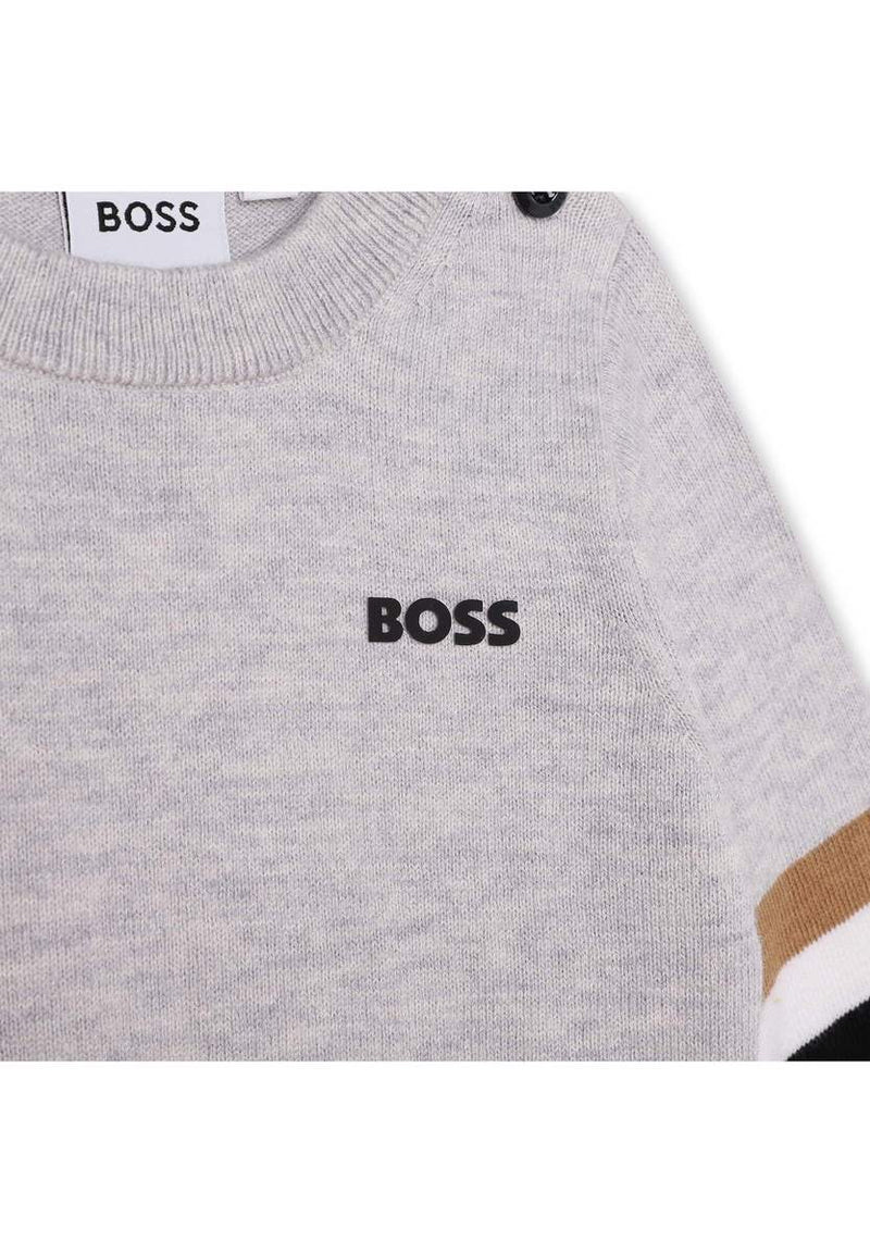 Pull - Gris Chine - Bebe Garcon - Boss