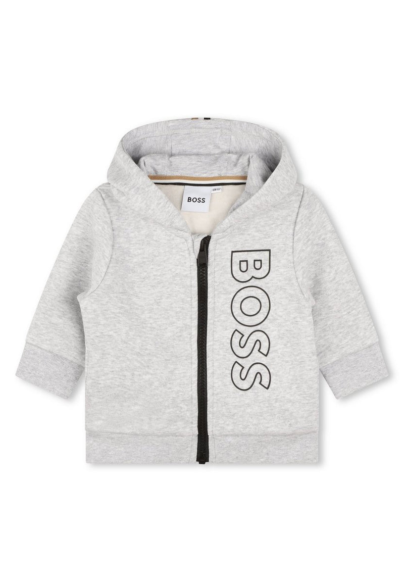 Cardigan A Capuche - Gris Chine - Bebe Garcon - Boss