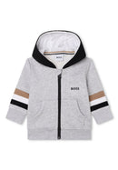 Cardigan A Capuche - Gris Chine - Bebe Garcon - Boss