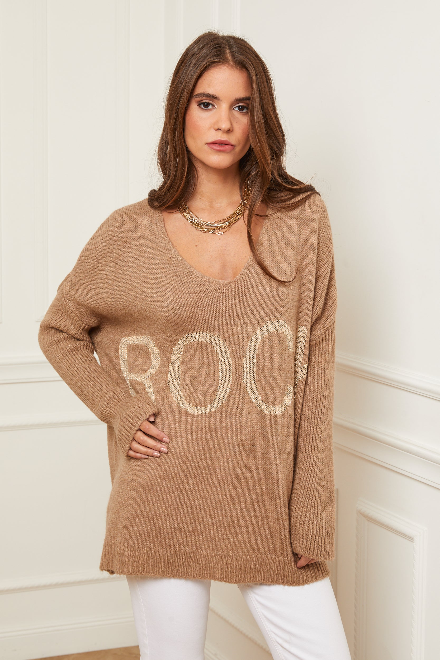 Sweater - Camel