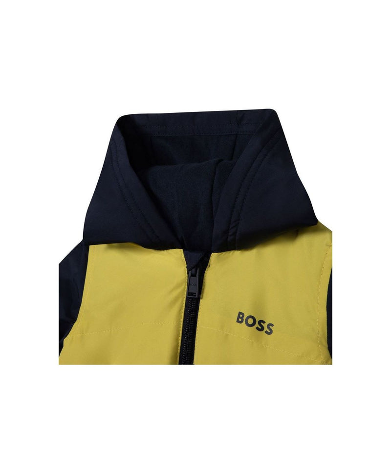 Blouson A Capuche - Bleu Cargo - Bebe Garcon - Boss