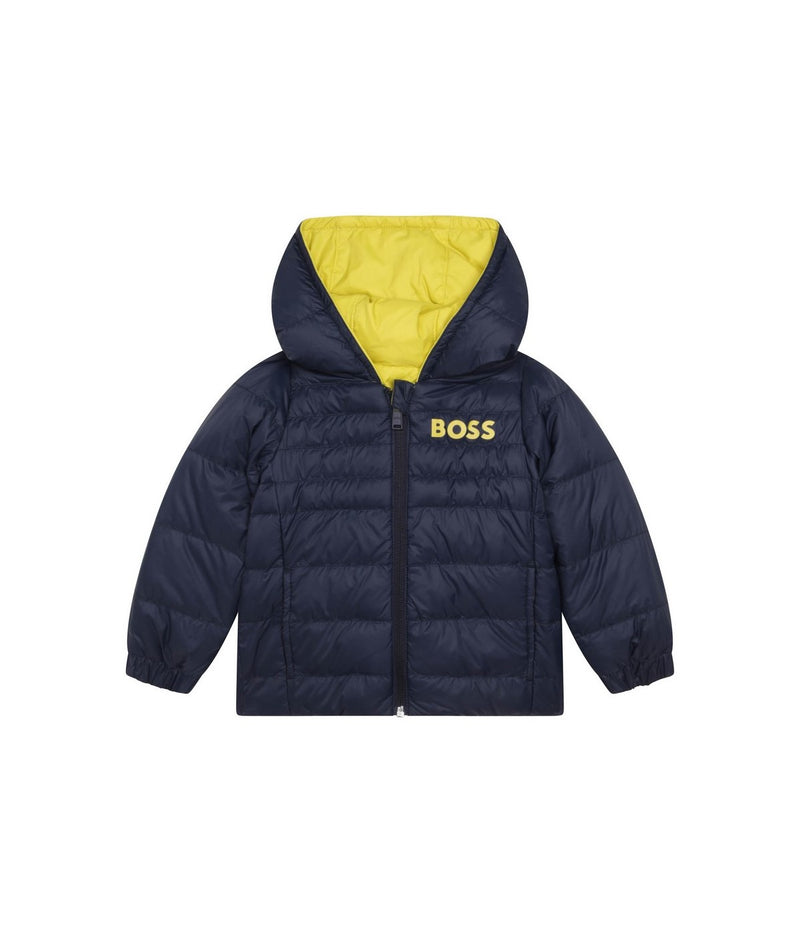 Doudoune Reversible - Lime - Bebe Garcon - Boss