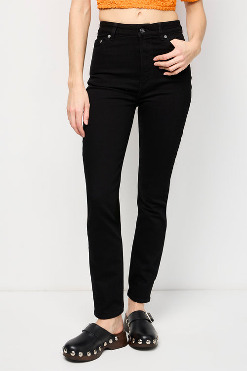 Comfortable Stretch Cutye Slim Short Jeans - Black