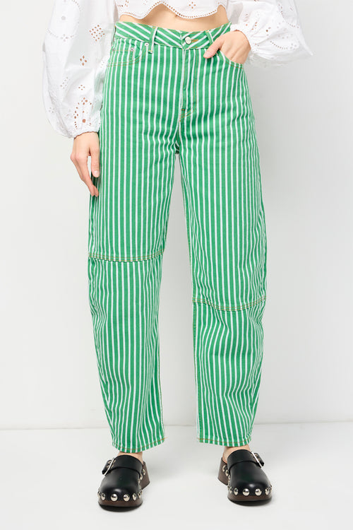 Stary In Striped Jeans - Kelly Green