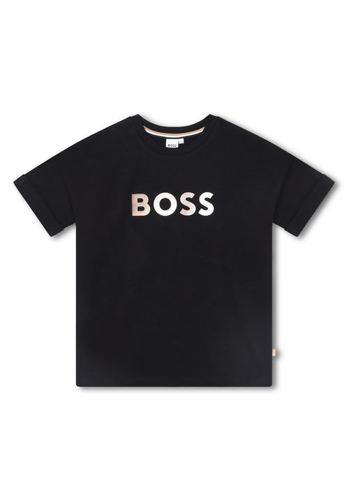 T-Shirt Manches Courtes - Black - Fille - Boss