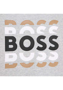 T-Shirt Manches Courtes - Gris Chine - Garcon - Boss