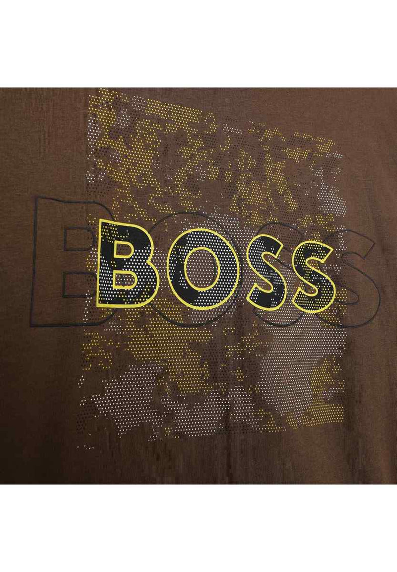 T-Shirt Manches Longues - Tourbe - Garcon - Boss