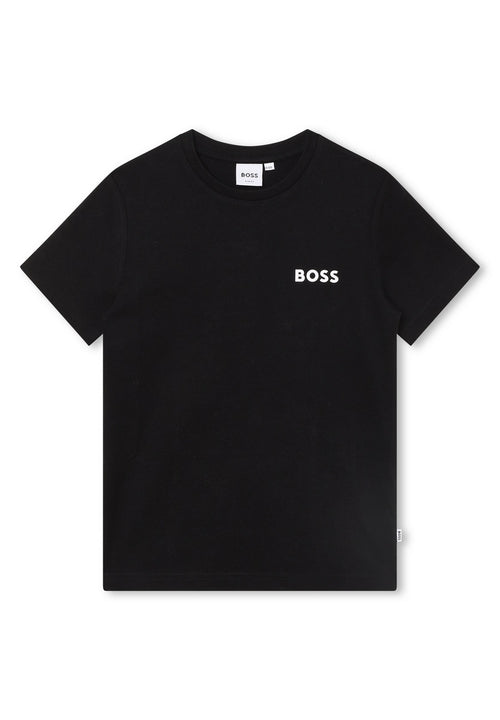 T-Shirt Manches Courtes - Black - Garcon - Boss