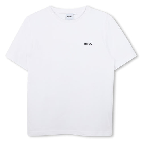 T-Shirt Manches Courtes - Blanc - Garcon - Boss