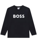 T-Shirt Manches Longues - Bleu Cargo - Garcon - Boss