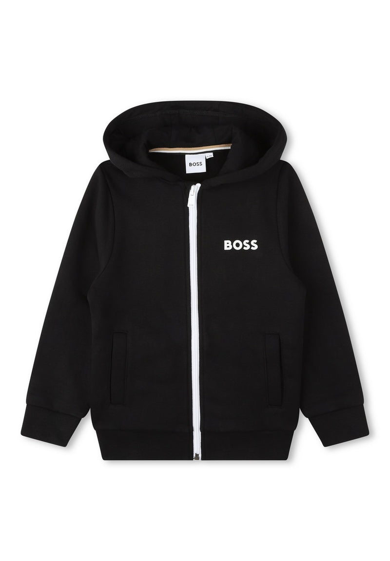 Cardigan A Capuche - Black - Garcon - Boss