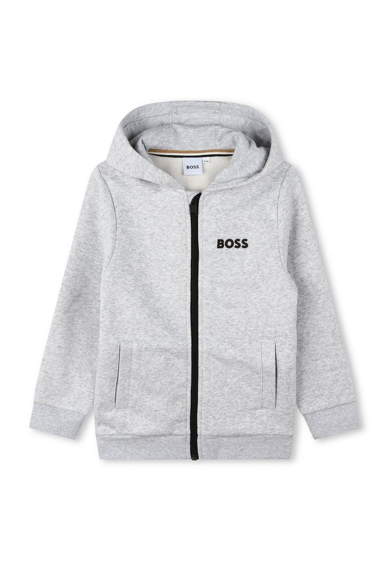 Cardigan A Capuche - Gris Chine - Garcon - Boss