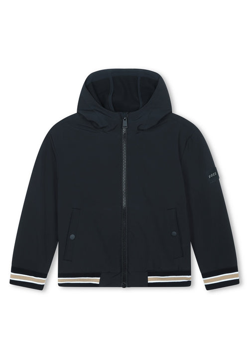 Blouson A Capuche - Black - Garcon - Boss