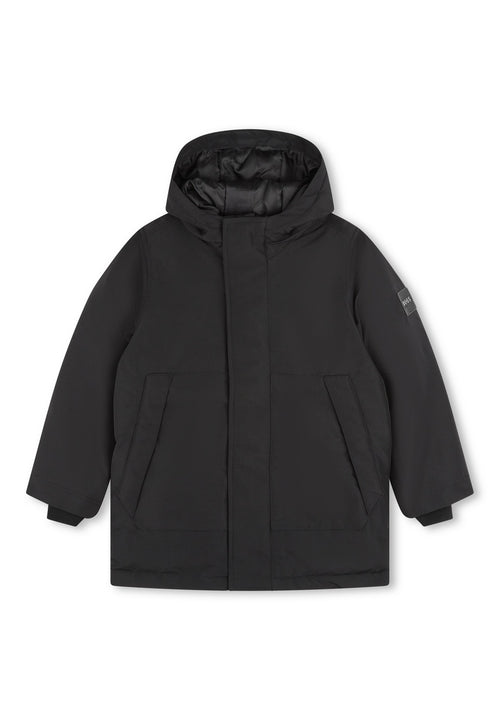 Parka A Capuche - Black - Garcon - Boss