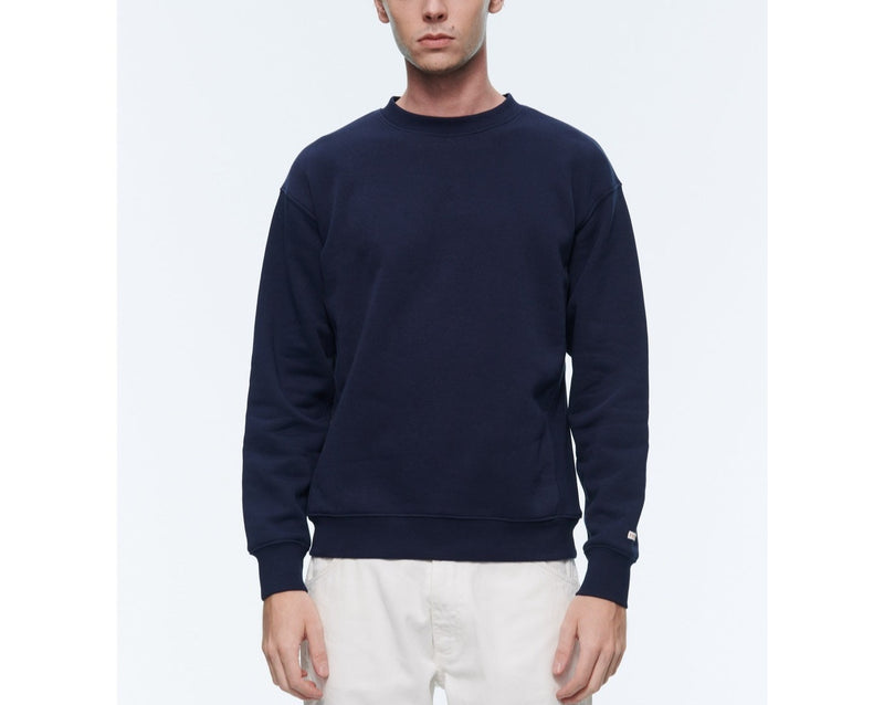 Fursac - Navy Blue Cotton Jersey Sweatshirt