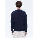 Fursac - Navy Blue Cotton Jersey Sweatshirt