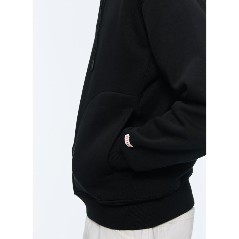 Fursac - Black Cotton Jersey Hoodie