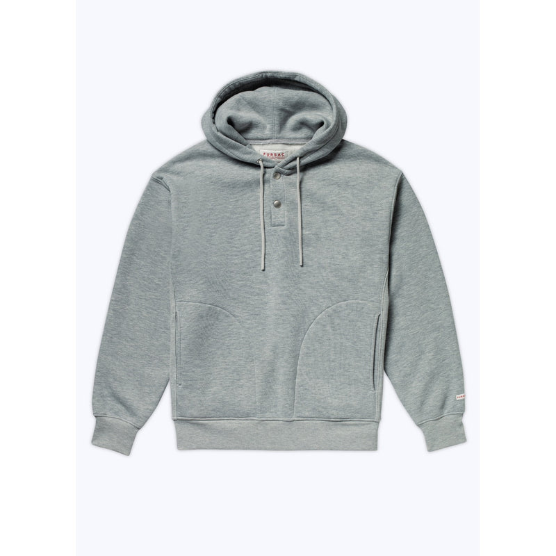 Fursac - Grey Cotton Jersey Hoodie