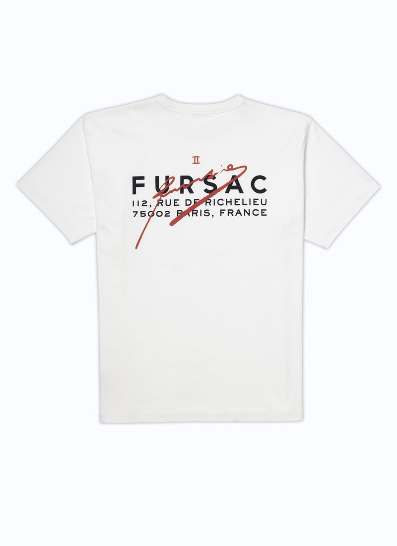 Fursac - T-Shirt Print Dos Derrusie - Ecru