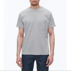 Camiseta con bolsillo gris - Gris medio