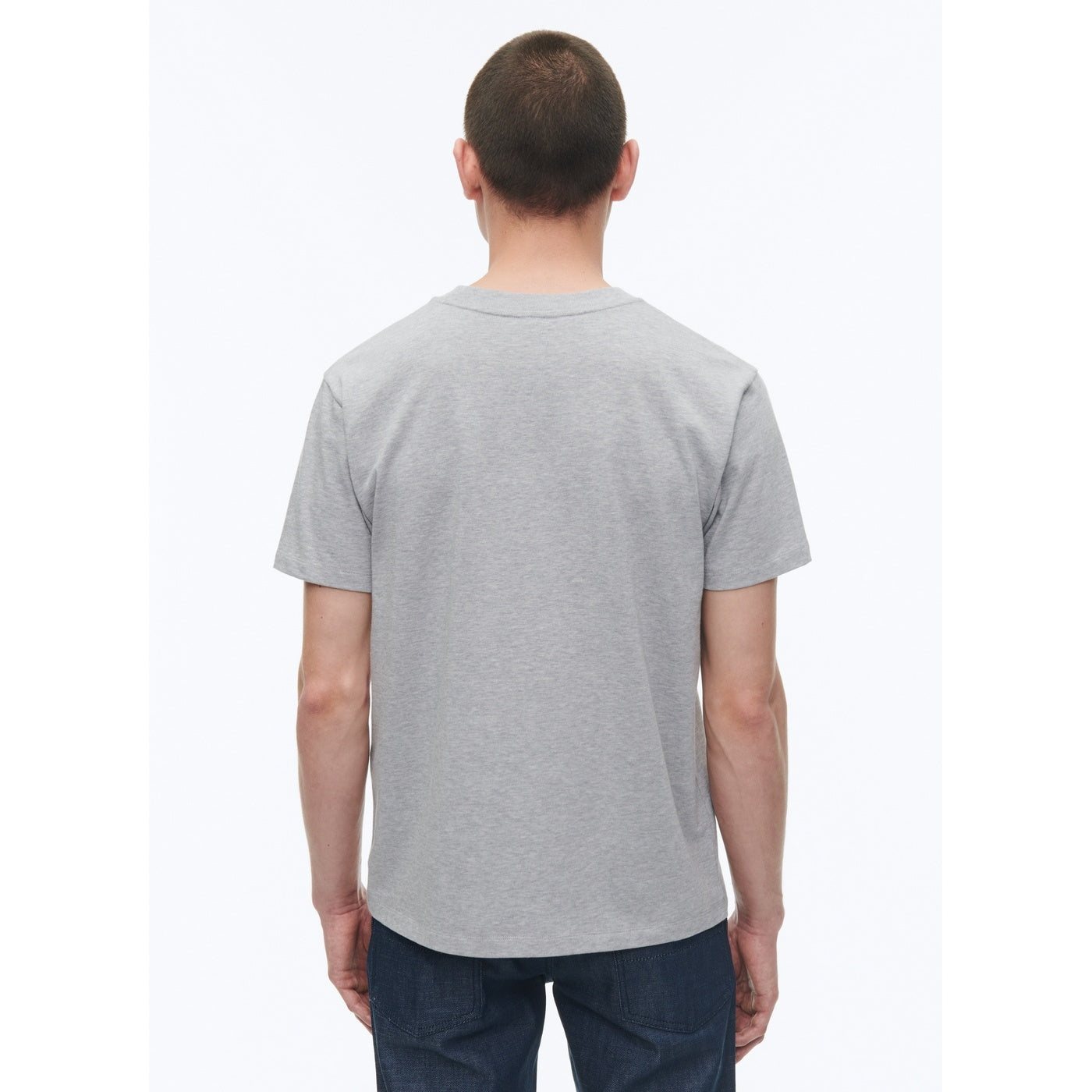 Camiseta con bolsillo gris - Gris medio