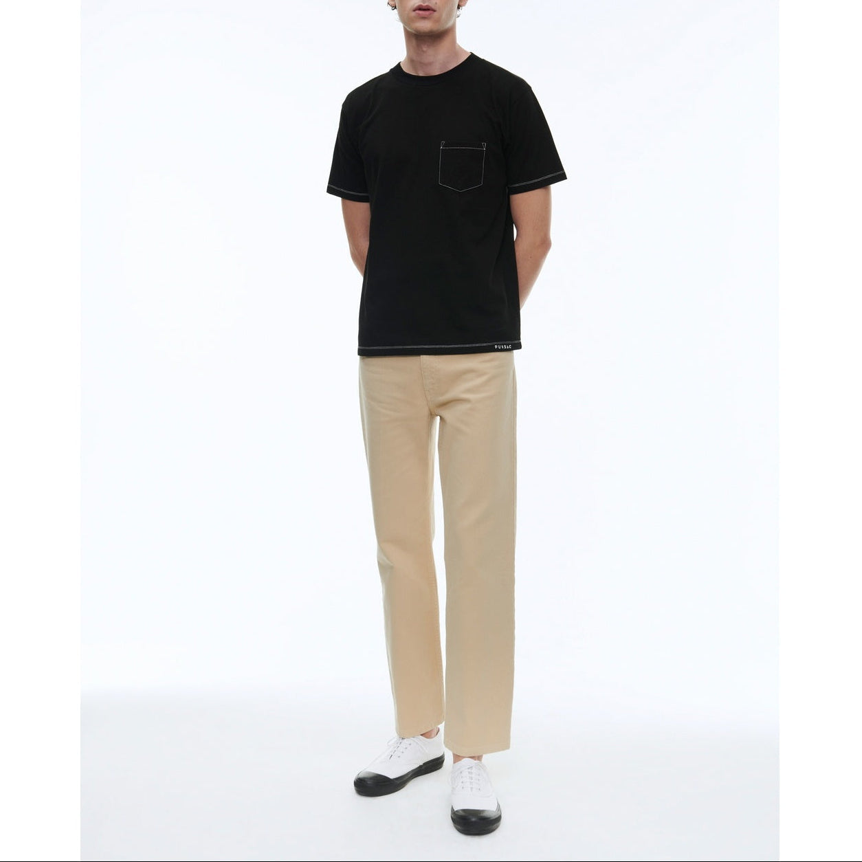 Fursac - Embroidered Organic Cotton Jersey T-Shirt - Black - Fursac Embroidery