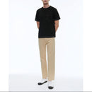 Embroidered Organic Cotton Jersey T-Shirt - Black - Fursac Embroidery