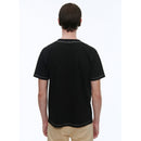 Embroidered Organic Cotton Jersey T-Shirt - Black - Fursac Embroidery